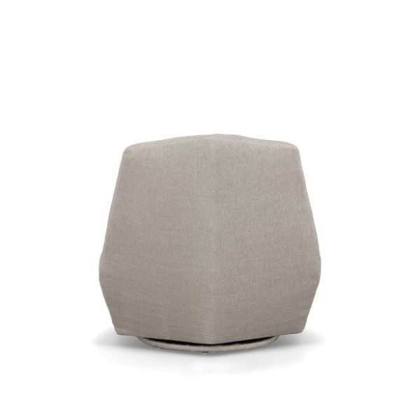 Divani Casa Tomlin - Contemporary Grey Woven Fabric Accent Chair - Image 4
