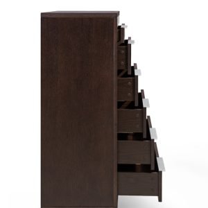 Modrest Torino Modern Brown Oak & Grey Chest