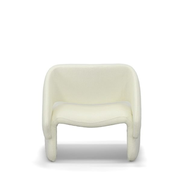 Modrest - Tristan Modern Off White Fabric Accent Chair - Image 4