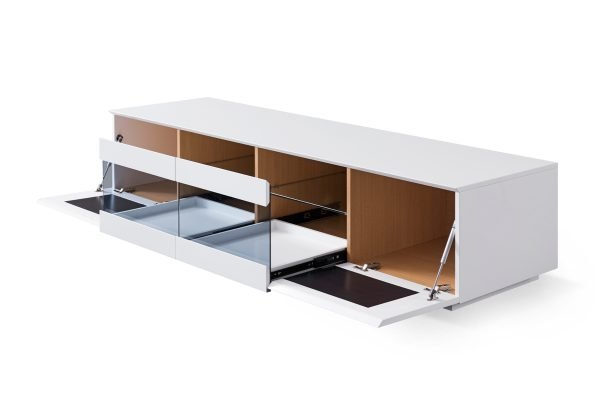 Modrest Frost Modern Small White TV Unit - Image 2