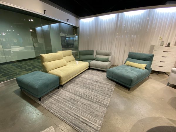 David Ferrari Pashmina - Contemporary Multi Colored Fabric Modular Sectional Sofa - Image 2