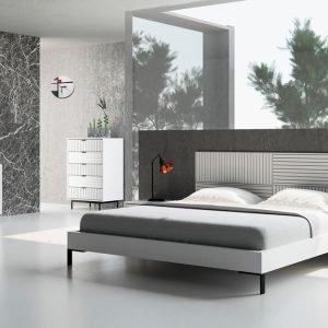 Nova Domus Valencia Contemporary White Bed