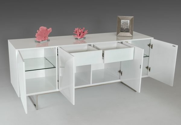 Vanguard Modern White Buffet