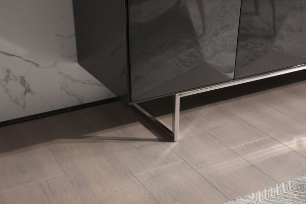 Modrest Vanguard - Modern Dark Grey High Gloss Buffet - Image 5