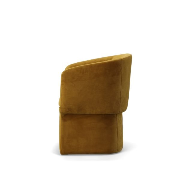 Modrest Vassar - Burnt Umber Velvet Dining Chair - Image 5