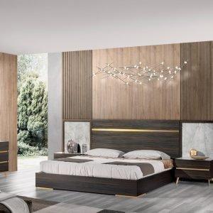 Nova Domus Velondra - Eastern King Modern Eucalypto + Marble Bedroom Set