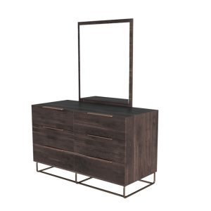 Nova Domus Benzon Italian Modern Dark Rovere Mirror