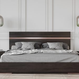 Nova Domus Benzon Italian Modern Dark Rovere Nightstand