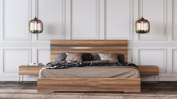 Nova Domus Lorenzo Italian Modern Light Oak Bed - Image 2