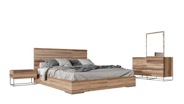 Nova Domus Lorenzo Italian Modern Light Oak Mirror