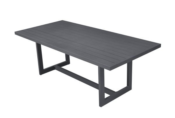 Renava Wake + Kayak - Modern Outdoor Grey Dining Table Set - Image 4