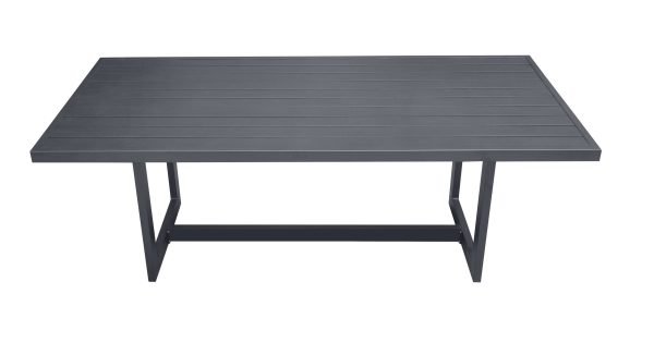 Renava Wake + Kayak - Modern Outdoor Grey Dining Table Set - Image 5