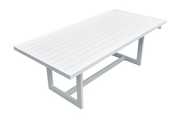 Renava Wake + Kayak - Modern Outdoor Off-White Dining Table Set - Image 4