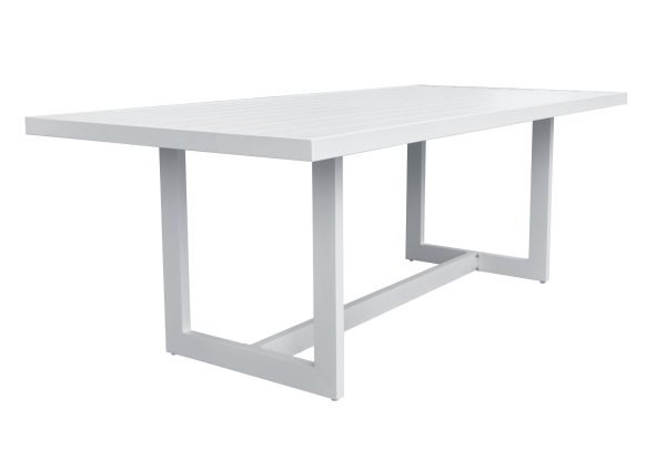 Renava Wake + Kayak - Modern Outdoor Off-White Dining Table Set - Image 3