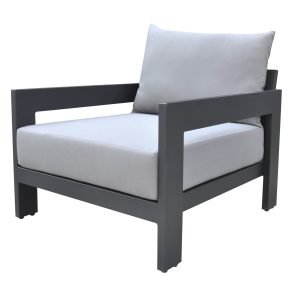 Renava Wake - Modern Charcoal Outdoor Lounge Chair