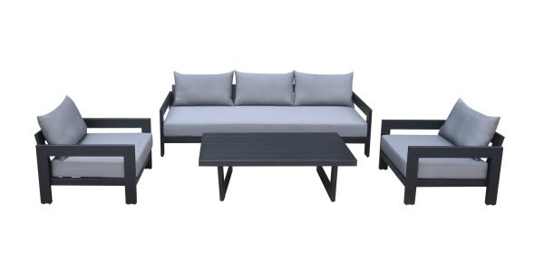 Renava Wake - Outdoor Dark Charcoal Sofa Set - Image 2