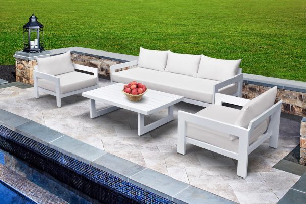 Renava Wake - Outdoor Off-White Sofa Set