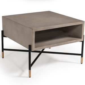 Modrest Walker Modern Concrete & Metal Coffee Table