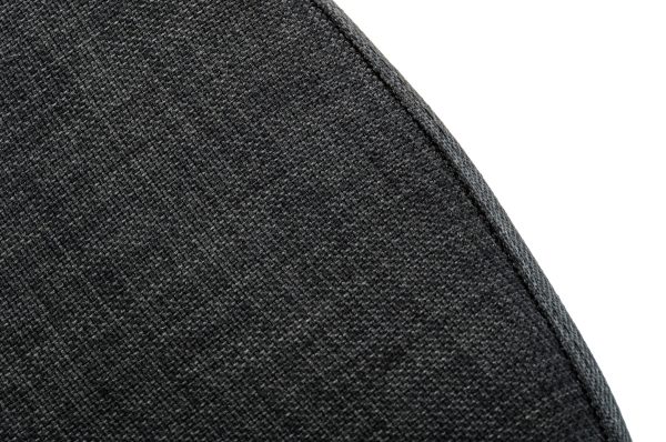 Modrest Williamette Mid-Century Dark Grey Fabric Dining Chair - Image 3