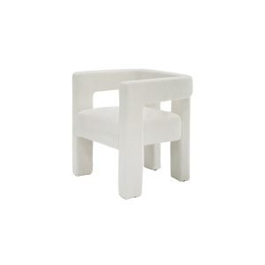 Modrest Drea - Modern White Fabric Dining Chair