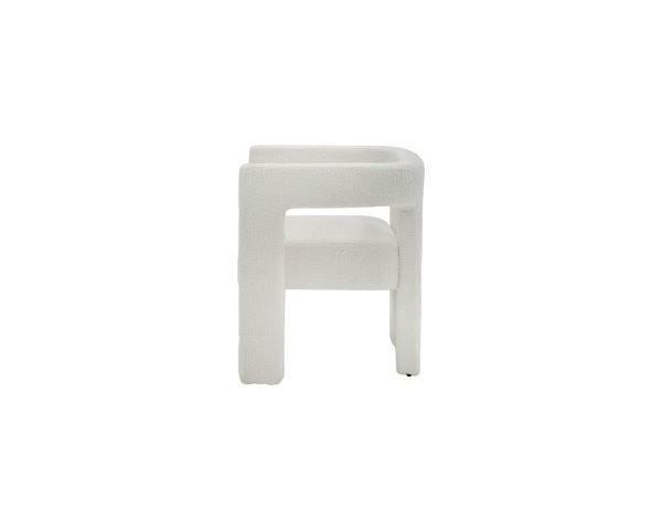 Modrest Drea - Modern White Fabric Dining Chair - Image 2