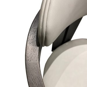 Modrest Thorne Light Grey and Dark Grey Arm Dining Chair