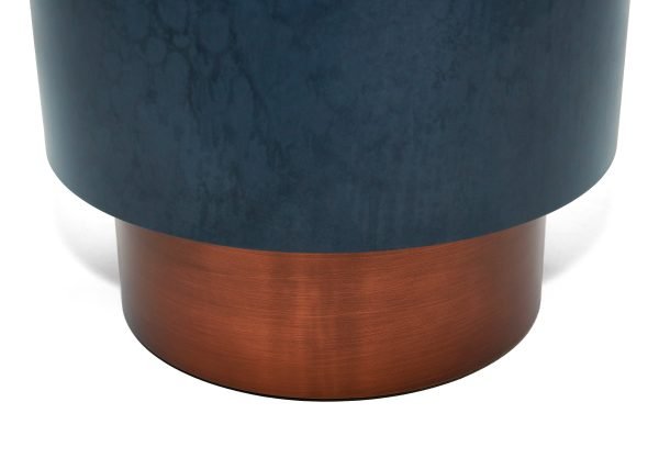 Modrest Zachary - Modern Metal & Antique Copper End Table - Image 2