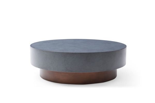 Modrest Zachary - Modern Metal & Antique Copper Coffee Table - Image 2