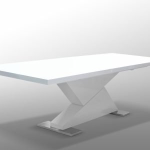 Modrest Bono "Z" - Modern White Extendable Dining Table