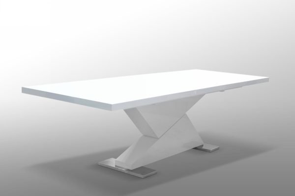 Modrest Bono "Z" - Modern White Extendable Dining Table